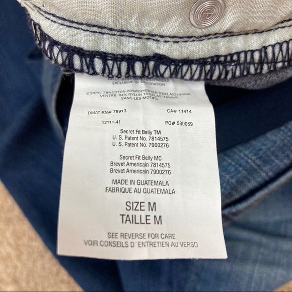 A Pea in the Pod Full Panel Cuffed Crop Jeans NWOT - Picture 4 of 14